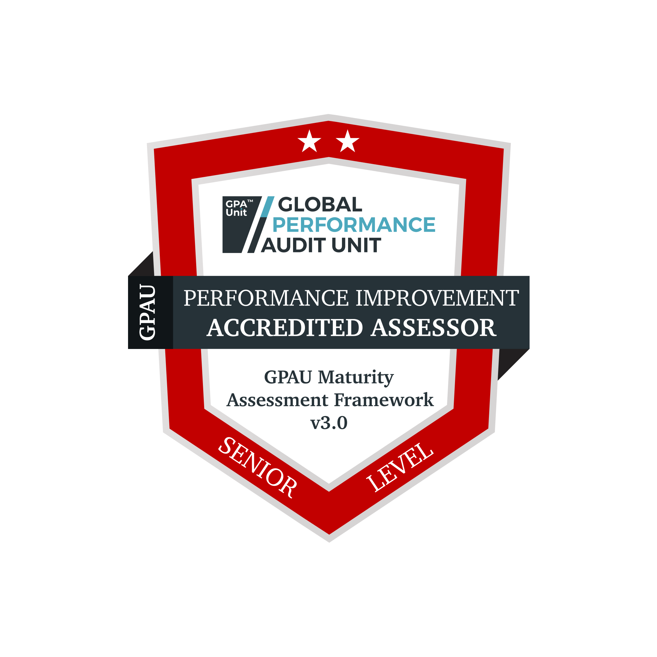 Accredited Assessor Badges 03 Performance Improvement 02 Senior Level badge